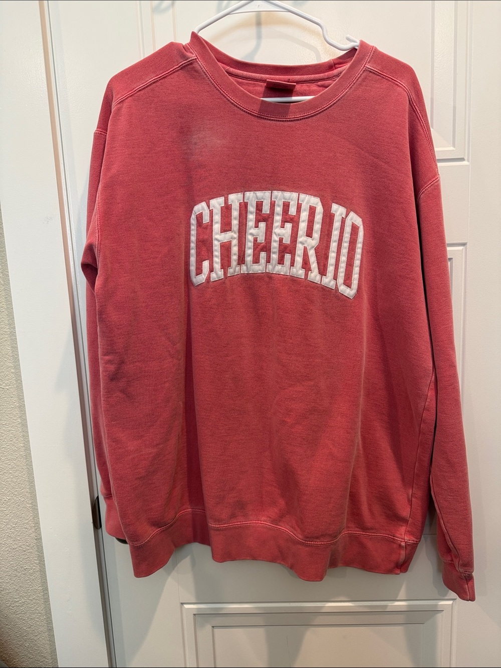 Comfort Colors CHEERIO Crewneck Sweatshirt in Dusty Rose